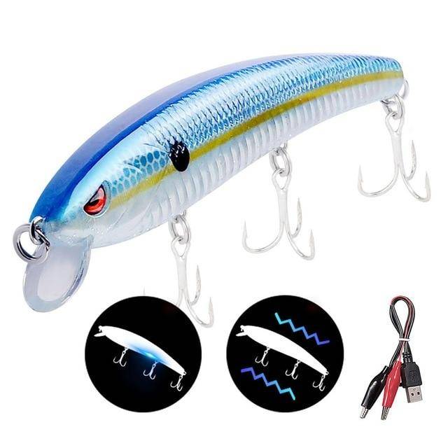 🐟TRUSCEND 4.9" Hi- Tech Fishing Lures  4 | Rechargeable | LED Fishing | Electric Vibration 🐟