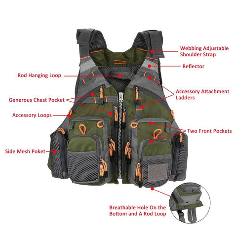 Image of Lixada Fishing Vest