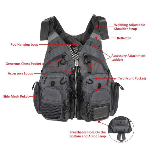 Image of Lixada Fishing Vest