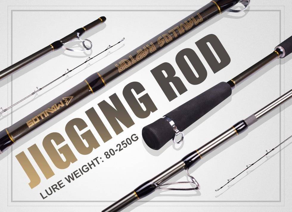 Mavllos Raptor Spinning Fishing Rod | Length: 66''- 70.8'' |Power M |15-35Lb Superhard Saltwater