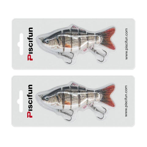 Image of Piscifun 2 Pieces Fishing Lure 3.94''/10cm | 2 Hook Fishing Baits Pesca Cebo