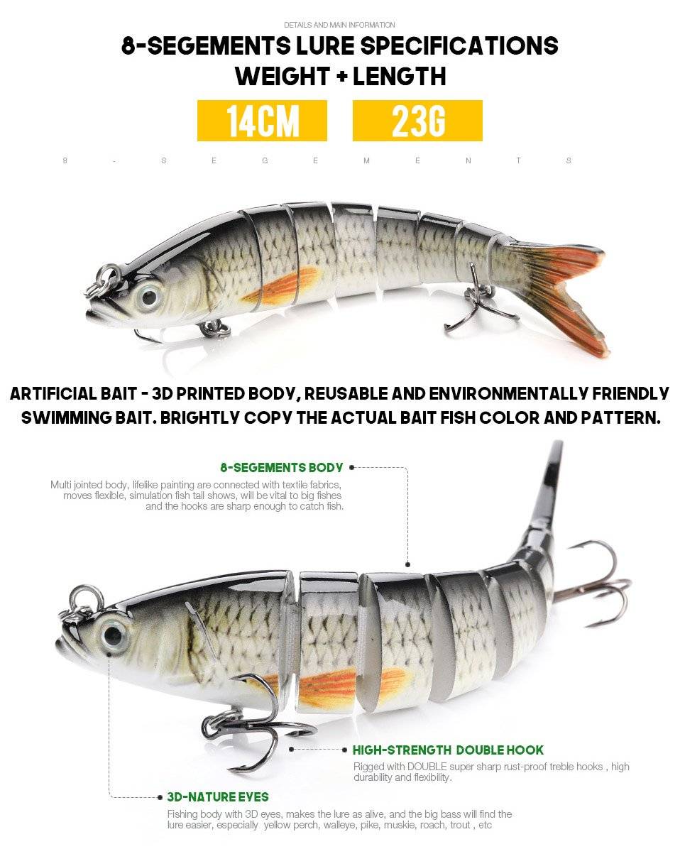 VTAVTA Sinking Wobblers Fishing Lures