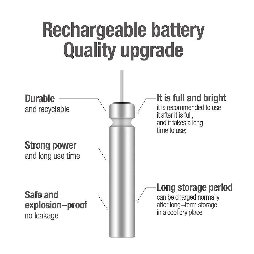 DONQL USB Charger For Electronic Floats Batteries + 2 Batteries Included