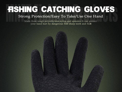 Image of Professional Catch Fish Glove witch Magnet Release |  Left Hand Orientation