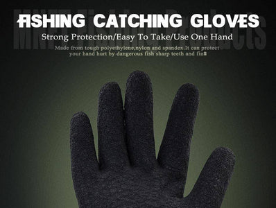 Professional Catch Fish Glove witch Magnet Release |  Left Hand Orientation