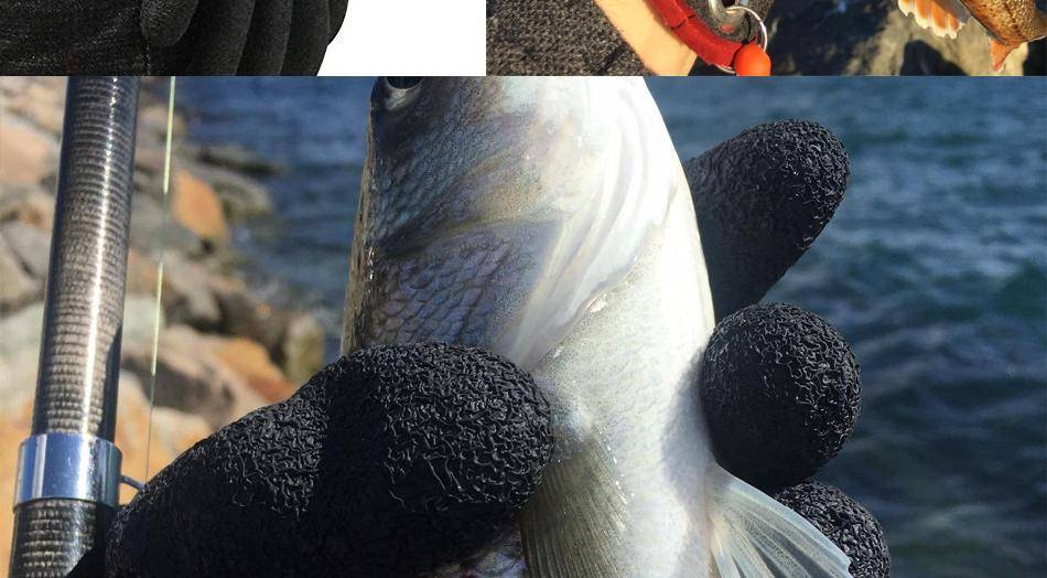 Professional Catch Fish Glove witch Magnet Release |  Left Hand Orientation