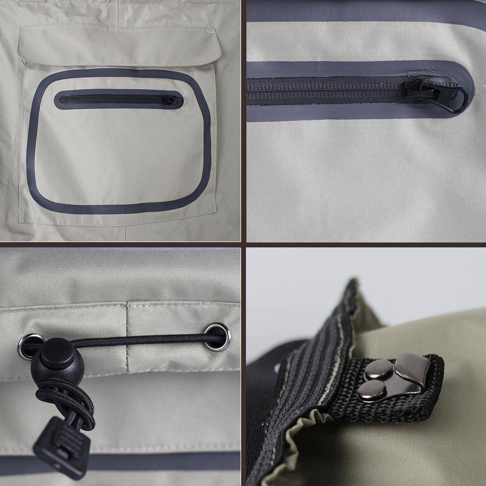 Outdoor Fly Fishing Stocking Foot ,waterproof and breathable chest waders with one buckle accidently rope kits