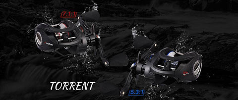 Image of Piscifun Torrent Baitcasting Reel | 7.1:1 and 5.3:1 Gear Ratio| 6 BB |Max Drag: 17.8 lb/8.1kg |Quickly Lubricant Design