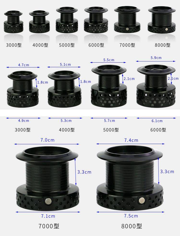 2018 New Double Brake Fishing Reel 3000-8000 series reel Carp Fishing Feeder Spinning Reel Spinning wheel type fishing wheel KT