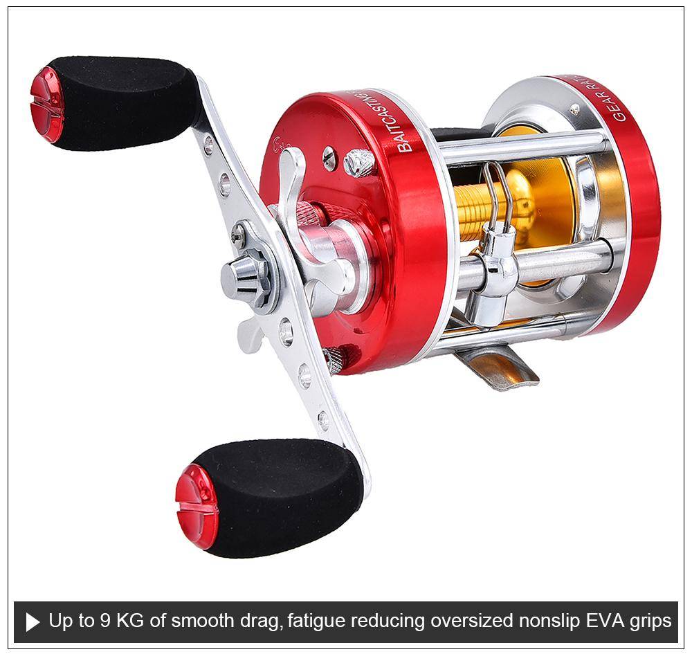 KastKing Rover New All Metal Body 6+1 Ball Bearings Cast Drum Baitcasting Reel Super Light Saltwater Fishing Reel Drum Wheel