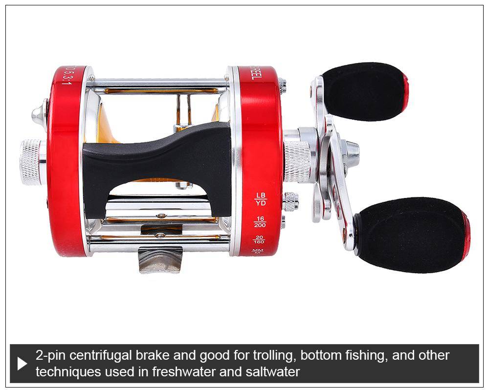 KastKing Rover New All Metal Body 6+1 Ball Bearings Cast Drum Baitcasting Reel Super Light Saltwater Fishing Reel Drum Wheel