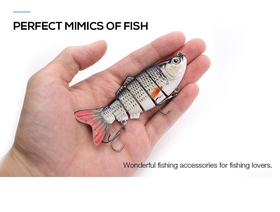 TREHOOK Sinking Wobblers Fishing Lures 10cm 17.5g 6 Multi Jointed Swimbait Hard Artificial Bait Pike/Bass Fishing Lure Crankbait