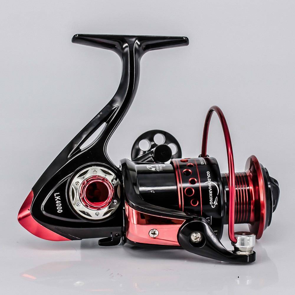 YOLOFUN LK4000 Spinning Fishing Reel | 5.2:1 Gear Ratio  3+1 BB  Metal Front Drag Handle Spool