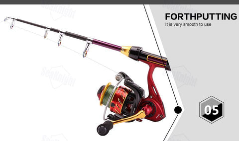 Image of SeaKnight REAVER Carbon 1.8M 2.1M 2.4M Rods Reels Combo FENICE 2000 3000 Spinning Fishing Reel 5.2:1 Saltwater Fishing Tackle