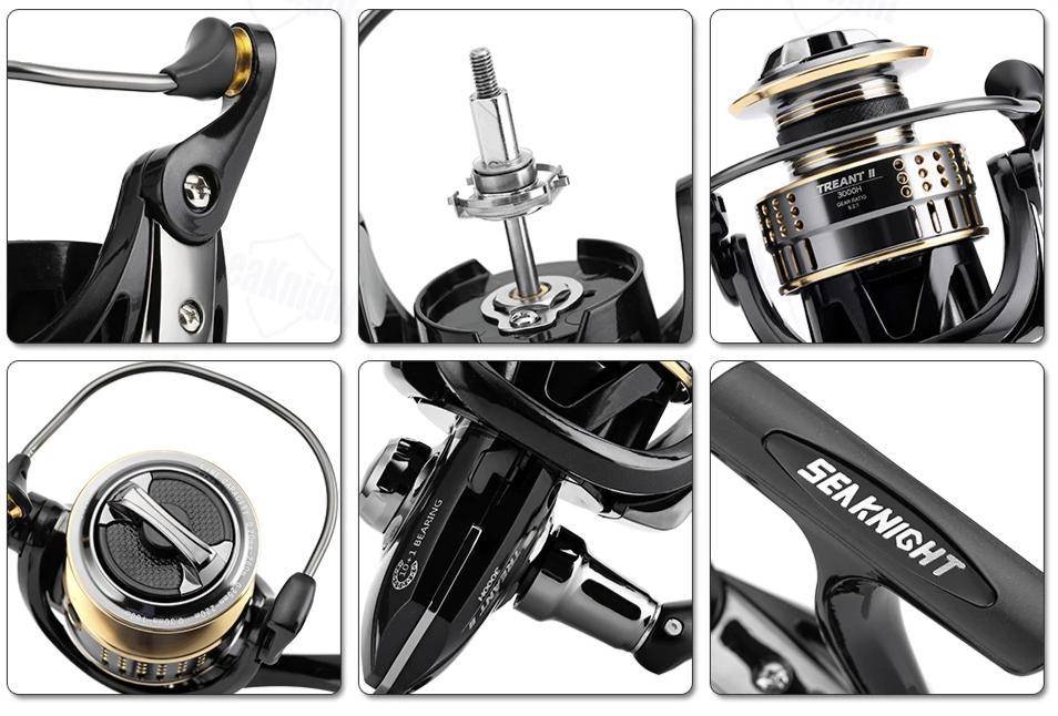 SeaKnight TREANT II Baitcasting Fishing Reel | Gear Ratios 5.0:1 or  6.2:1 | 11+ 1BB |33LBs lb Max Drag | Saltwater Fishing