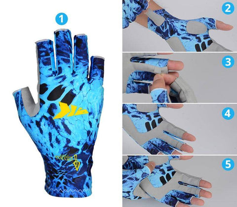 Image of Breathable Quick Dry Fishing Gloves