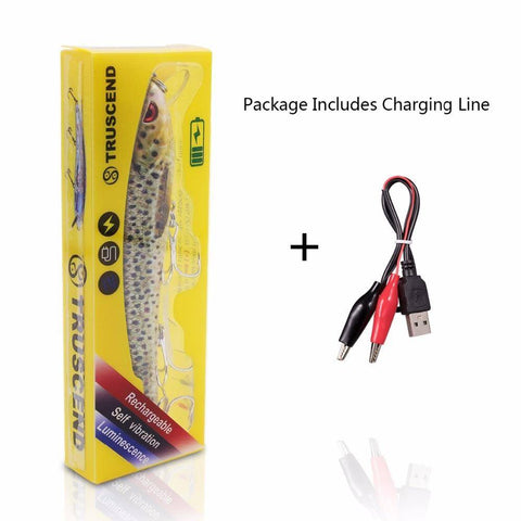 Image of 🐟TRUSCEND 4.9" Hi- Tech Fishing Lures  4 | Rechargeable | LED Fishing | Electric Vibration 🐟