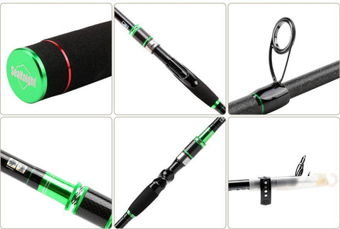 Image of SeaKnight BASHER 2 Telescopic Travel Casting Fishing Rod | Length: 6'10" -7'10'' |Power M |5 Sections |