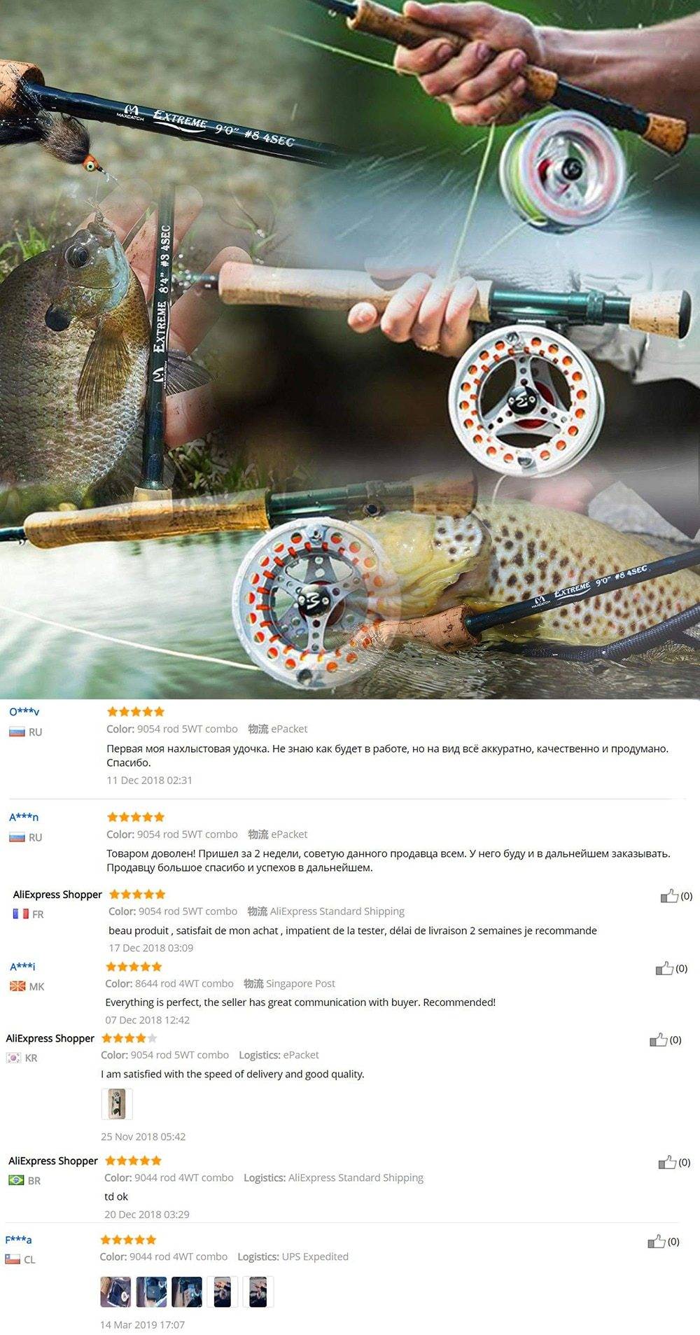 Maximumcatch 5WT Fly Fishing Combo 9FT Medium-fast Fly Rod Pre-spooled Fly Reel 5F Fly Line With Cordura Triangle Tube