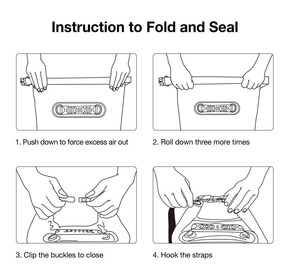 Piscifun Waterproof 10-40L Waterproof Dry Bag + Phone Case