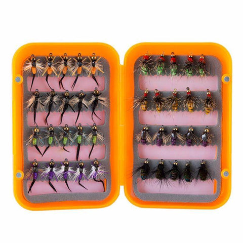 Image of Wet Flies Fly Fishing Lure | 40PCS with Fly Box |