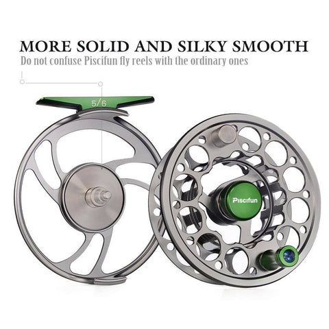 Image of Piscifun Sword Fly Fishing Reel | 3/4; 5/6; 7/8; 9/10  Weights |  Right and Left Handed | CNC-machined Aluminum Alloy