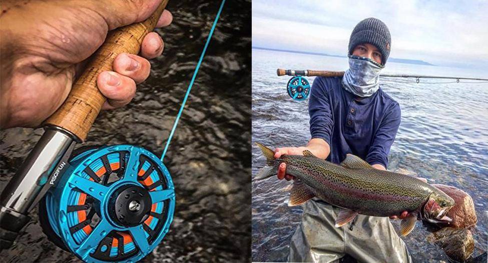 Piscifun AOKA Fly Fishing Reel | 5/6 7/8  Weights |  Right and Left Handed | Cork/Teflon Disc Drag System | Oversized Handle
