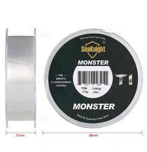 SeaKnight MONSTER T1 100% Fluorocarbon Coating Line |109 yd (100m) | 3-35LB