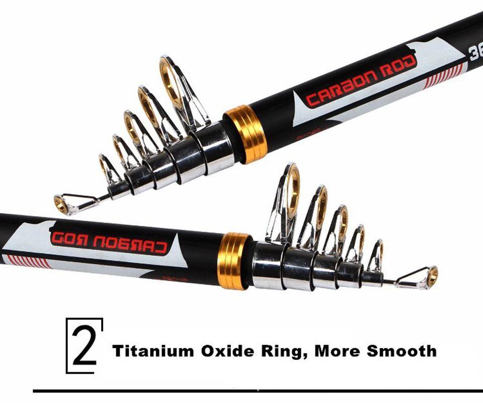 MANBA CARBON FIBER ROD Best Quality Telescopic spinning rods fishing Carbon Fiber fishing rod pole 2.1m / 2.4m / 2.7m/3.0m//3.6m