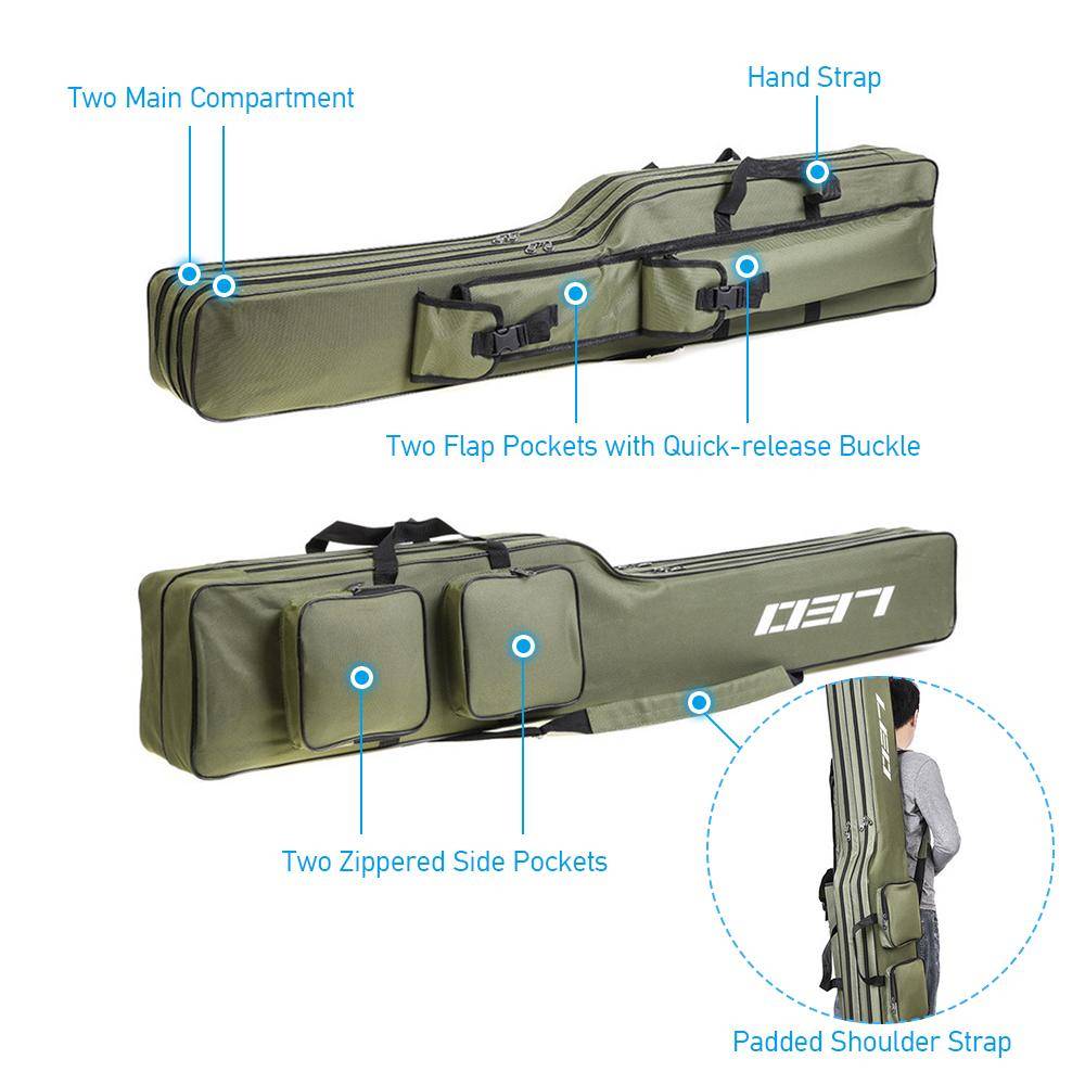 Two Layer 51'' Fishing Rod Bag