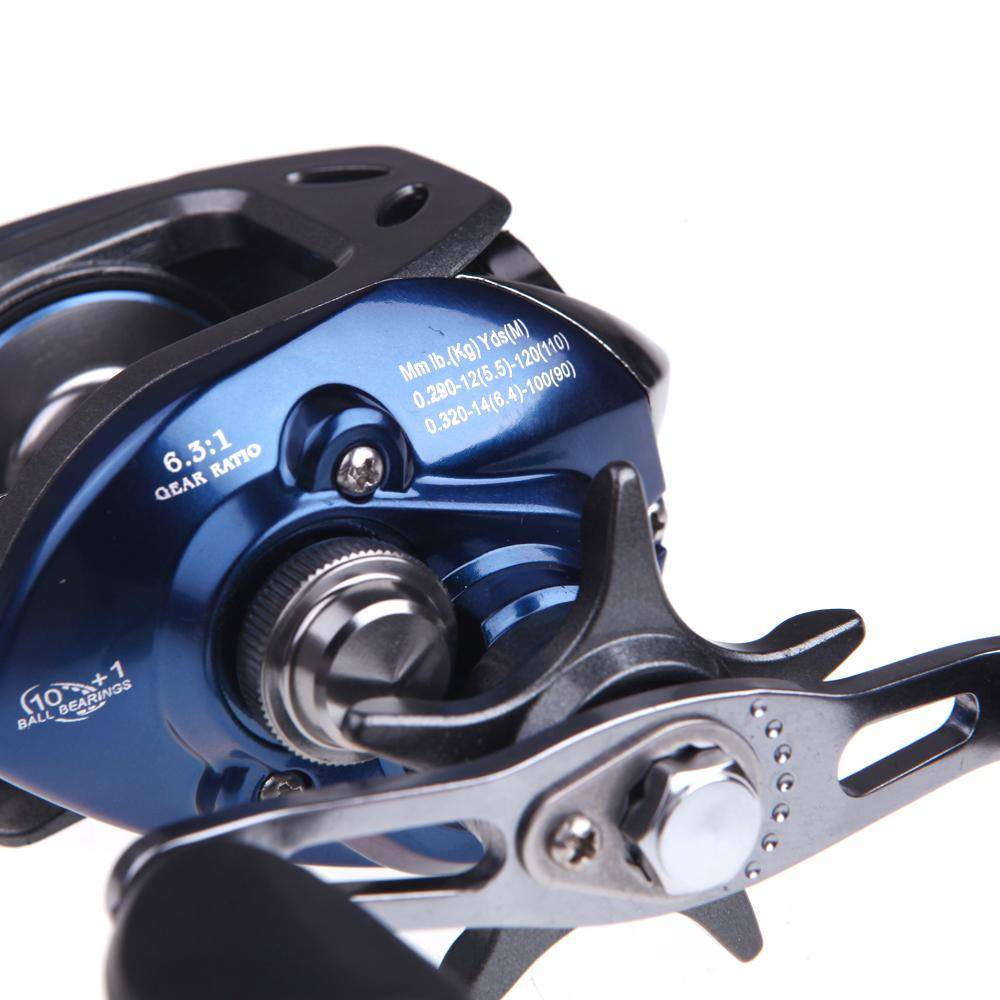 Lixada Fishing Reel 11BB Ball Bearings Baitcasting Fly Reel Coil Left/Right Hand GT 6:3:1 High Speed molinete de pesca AF103