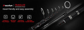 Piscifun TRAVELLER Telescopic Fast Spinning Fishing Rod | Length: 5''10