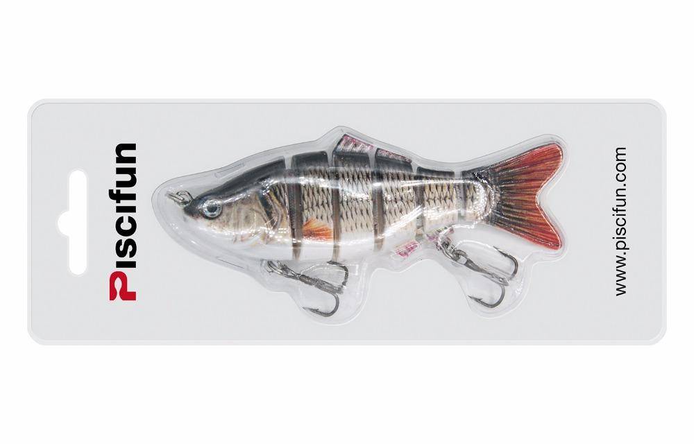Piscifun Fishing Lure 10cm 20g 3D Eyes 6-Segment Fishing Hard Lure Crankbait With 2 Hook Fishing Hard Baits Pesca Cebo