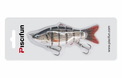 Image of Piscifun Fishing Lure 10cm 20g 3D Eyes 6-Segment Fishing Hard Lure Crankbait With 2 Hook Fishing Hard Baits Pesca Cebo