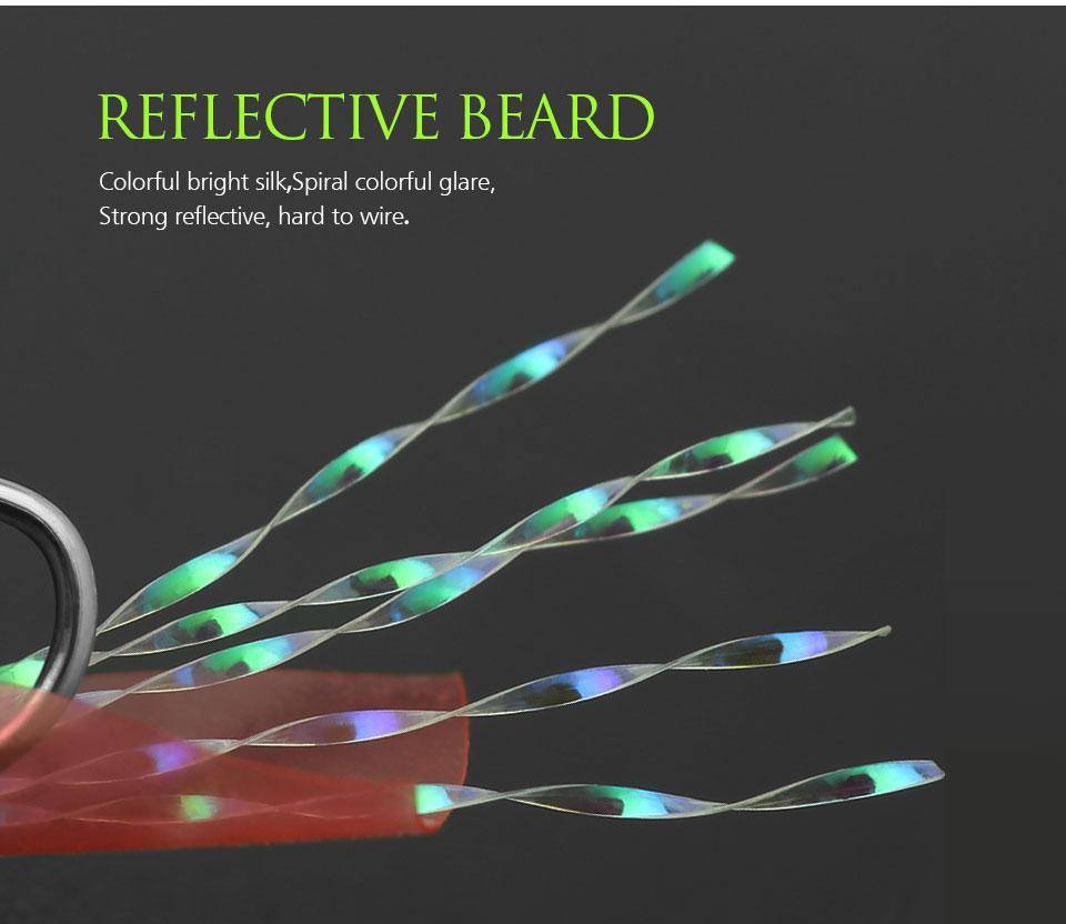 LINNHUE Luminous Bionic Fishing Hooks | 6 Pieces Lot