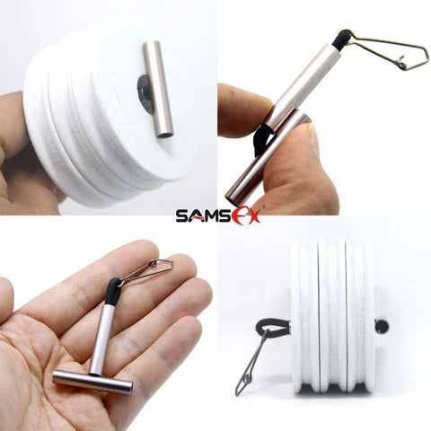 Image of SAMSFX Tenkara Line Winder Spool Board Trace Wire Swivel Bobbin Leader Snell Rigger Keeper Tackle Box Tool Accessories EVA Foam
