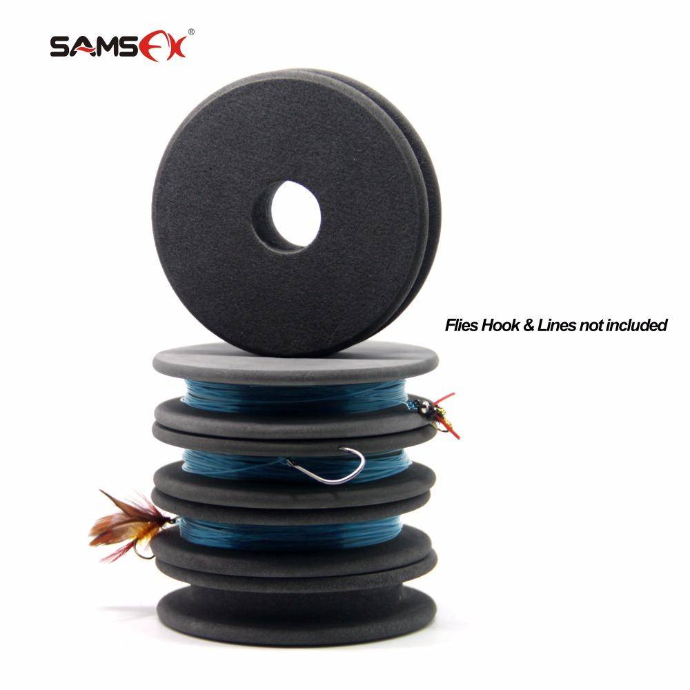 SAMSFX Tenkara Line Winder Spool Board Trace Wire Swivel Bobbin Leader Snell Rigger Keeper Tackle Box Tool Accessories EVA Foam