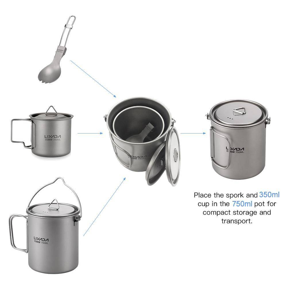 Lixada Titanium Camping  Set 3.0