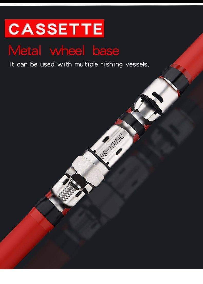 Portable Rotary Telescopic Fishing Rod | Carbon Fiber | 11'| 14'| 17'| 20' |