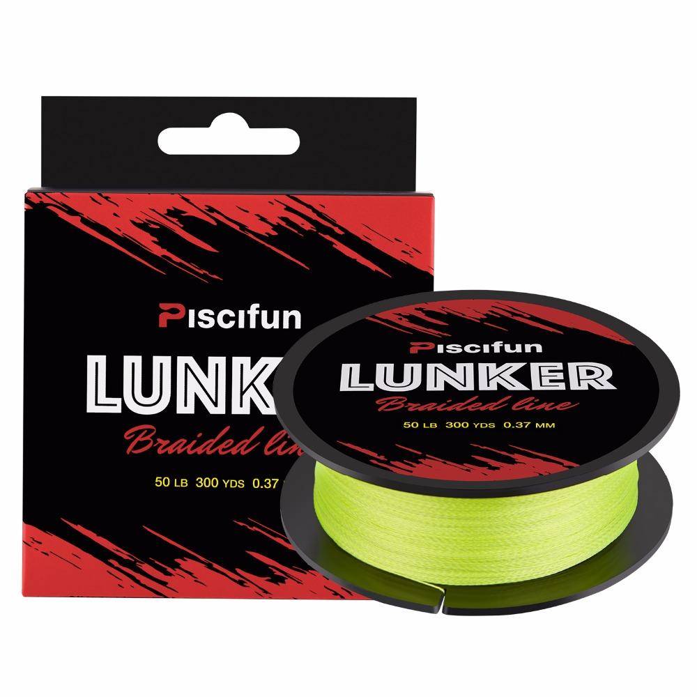 Piscifun Lunker 274M Netherlands PE Fiber Braided Fishing Line 0.06-0.5mm 4 Strands 6-80lb Multifilament Strong Fishing Line