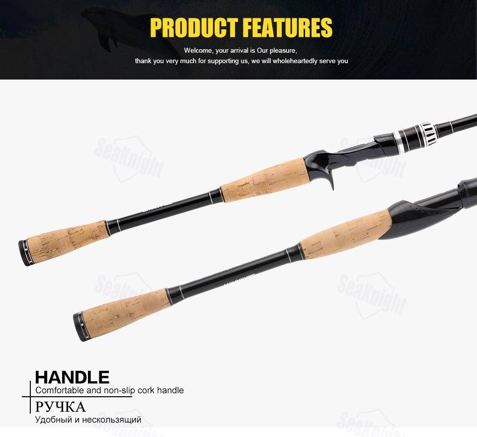 SeaKnight YASHA 2.1m 2.4m 2.7m 3.0m M Power Carbon Spinning Casting Fishing Rod 4 Sections Fishing stick Saltwater&Freshwater