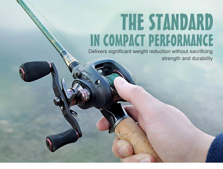 Piscifun SAEX ELITE Baitcasting Reel | 7.3:1 Gear Ratio| 13BB |Max Drag: 11.4 lb/5.2kg |Dual Brake System(Magnetic & Centrifugal)