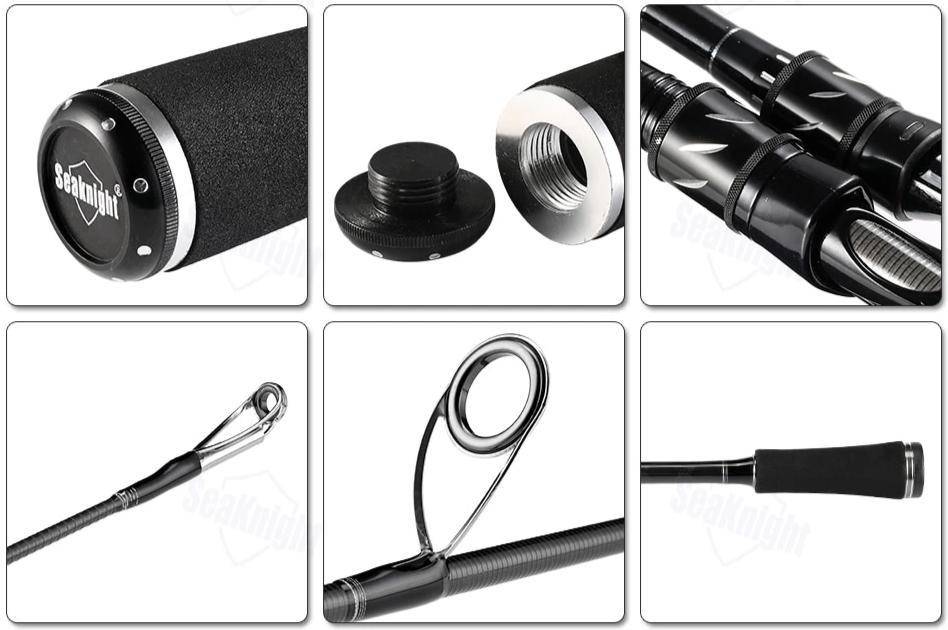 SeaKnight Sange 2 Spinning Fishing Rod | Length: 6'10'' & 7'10'' | Power M & MH |Carbon Fiber and Ceramic Guide Rings
