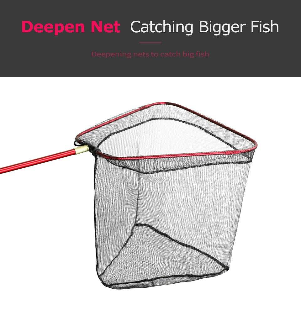 Foldable Aluminium Alloy Triangle Fishing Net  16''/24''
