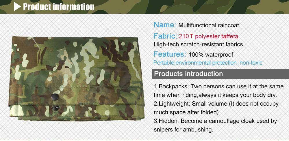 VILEAD Fishing Raincoat