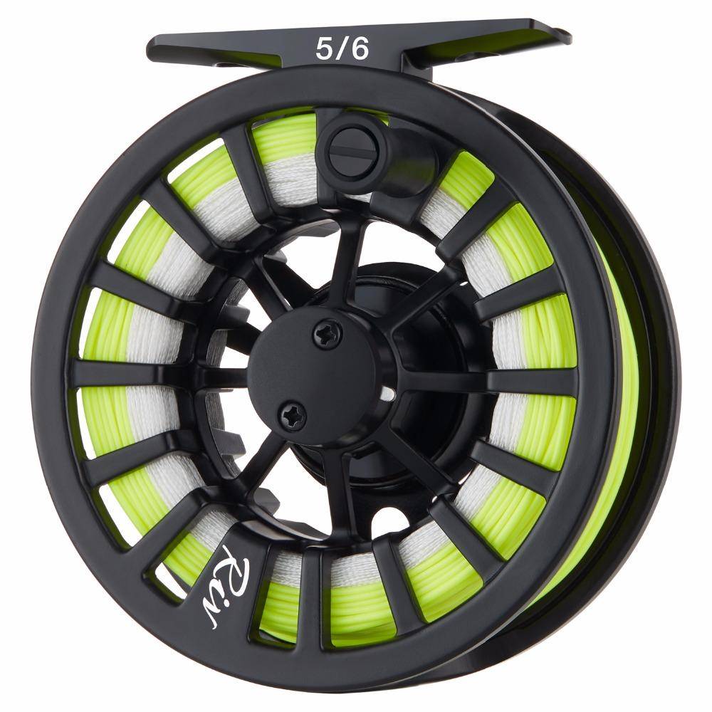 Piscifun Aluminum 5/6 Fly Reel 2.7m Carbon Rod Fly Line/Backing Line/9 PCS Flies/Tackle Box With 77cm Rod Bag Fly Rod Combo