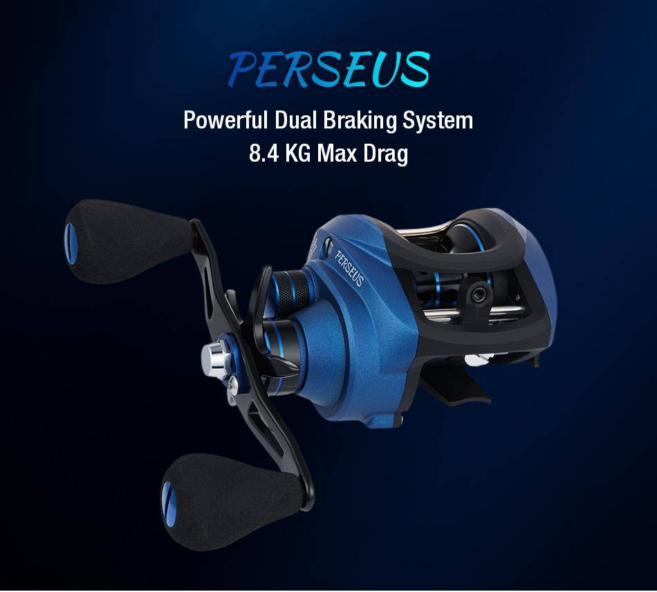 Piscifun Phantom X Baitcasting Fishing Reel | 6.3:1 Gear Ratio |6 Ball Bearings | 18.5 lbs Max Drag | 60s Quickly Lubricant Design