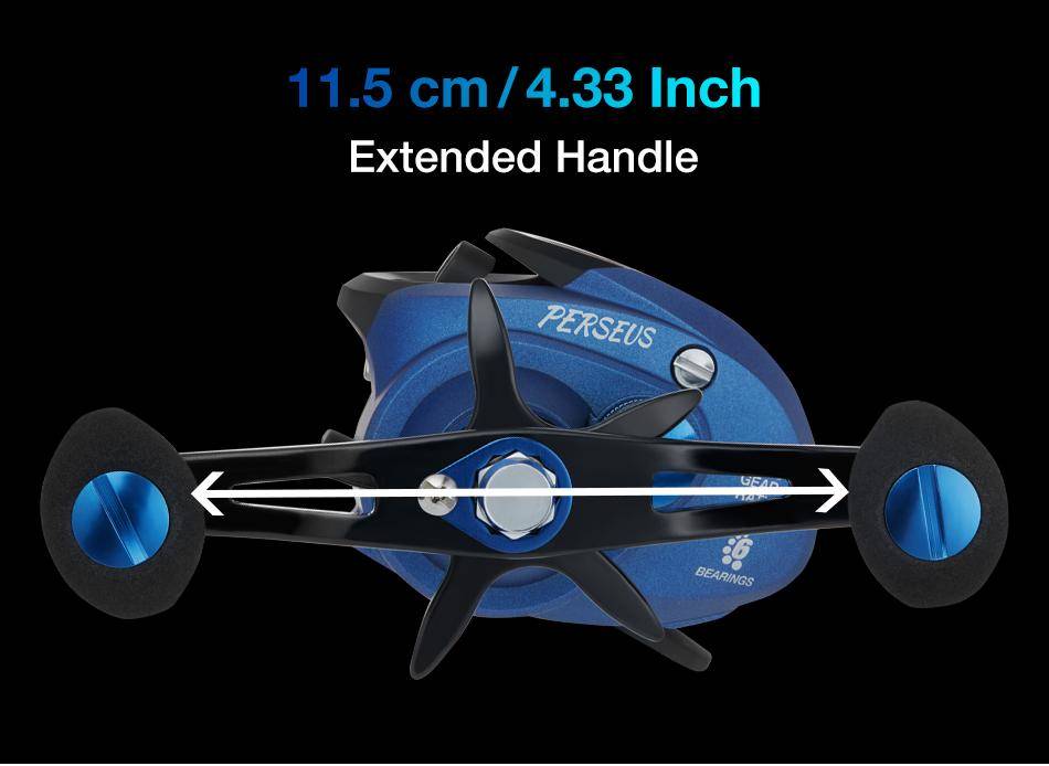 Piscifun Phantom X Baitcasting Fishing Reel | 6.3:1 Gear Ratio |6 Ball Bearings | 18.5 lbs Max Drag | 60s Quickly Lubricant Design