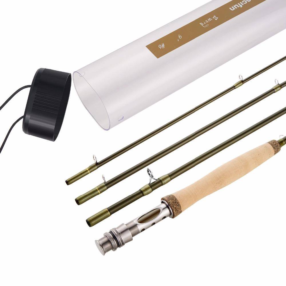 Piscifun 4-Pieces Fly Fishing Rod | Carbon Fiber | Length - 8'6'' ; 9' | Line Weight WT | Ceramic Inserts |