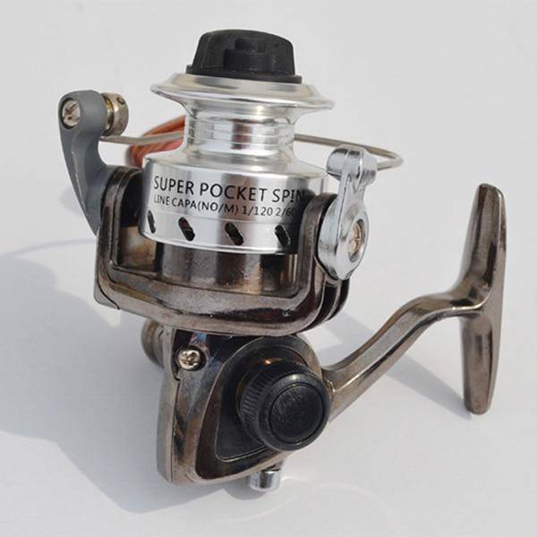 SHUANGYU RAMPART MN100 Full Metal Body Spinning Fishing Reel Ice Reel Raft Lure Wheel Mini Small Reel For Fishing Tool